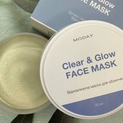 Восстанавливающая маска-антистресс для лица Moday Clear & Glow Face Mask, 50 мл 59014 фото