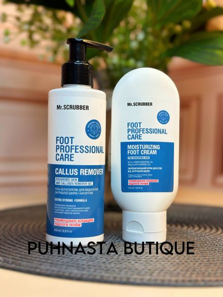 Набір Foot Professional Care Mr.SCRUBBER (гель-кератолітик + крем) 54444 фото