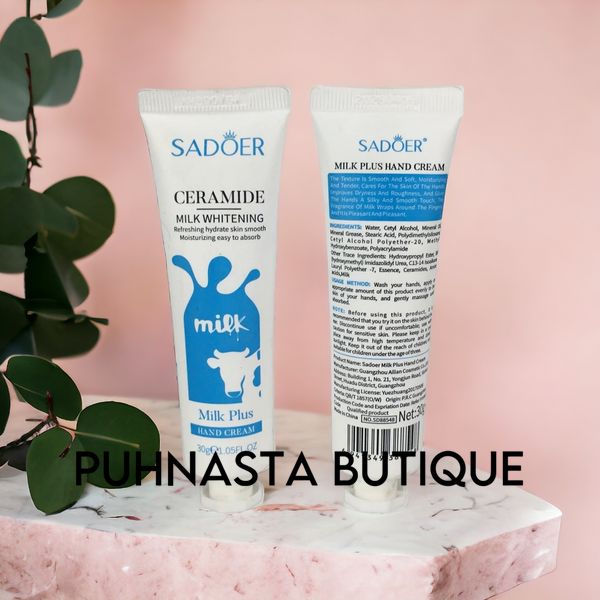 Відбілюючий крем для рук з керамідами Sadoer Ceramide Milk Whitening Hand Cream, 30 г 4368 фото