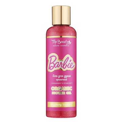 Гель для душу з шимером "Полуниця" Top Beauty Barbie Organic Shower Gel, 200 мл 7106 фото