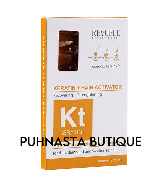 Активатор для волосся Revuele Keratin+ Ampoules Hair Restoration Activator, 8 шт 4416 фото