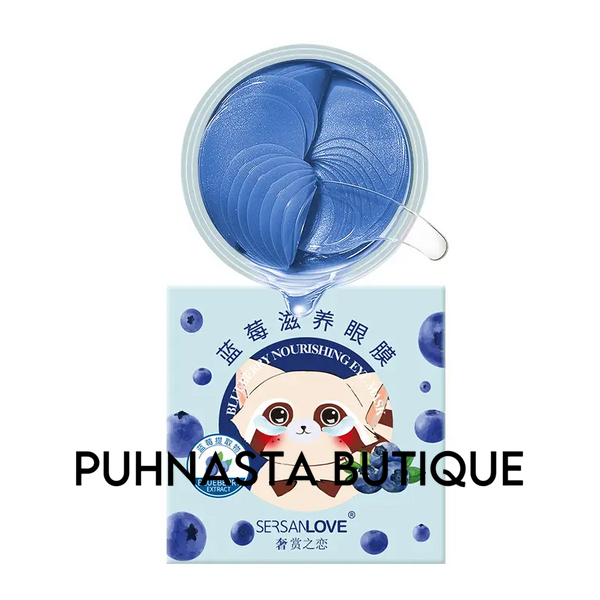 Гідрогелеві патчі під очі SERSANLOVE Blueberry Nourishing Eye Mask з екстрактом чорниці 60 шт 916 фото