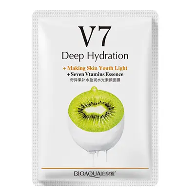 Маска для обличчя тканинна BIOAQUA V7 Deep Hydration вітамінна, Ківі 501 фото
