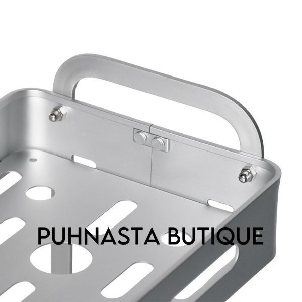 Полка двухъярусная Homax прямоугольная алюминиевая 33x15,5x36 см (EBA-3540 AL) EBA-3540 AL фото
