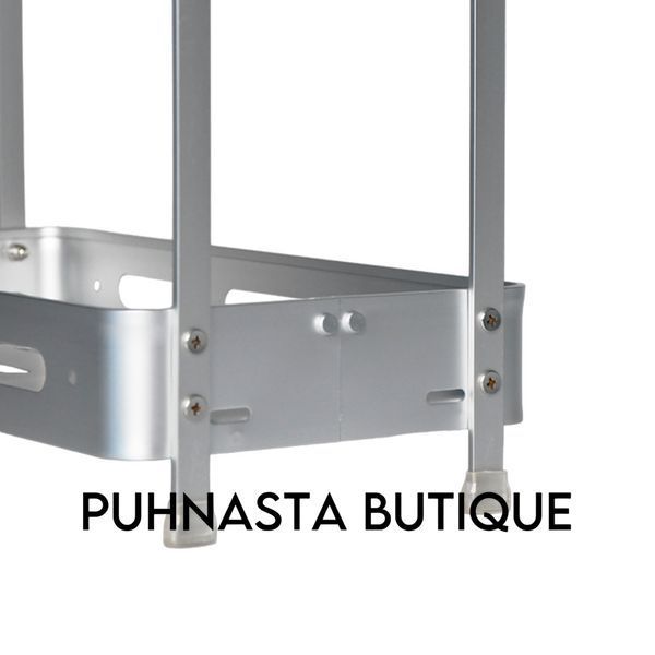 Полка двухъярусная Homax прямоугольная алюминиевая 33x15,5x36 см (EBA-3540 AL) EBA-3540 AL фото