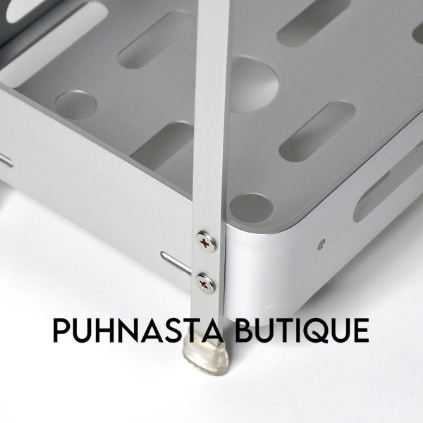 Полка двухъярусная Homax прямоугольная алюминиевая 33x15,5x36 см (EBA-3540 AL) EBA-3540 AL фото
