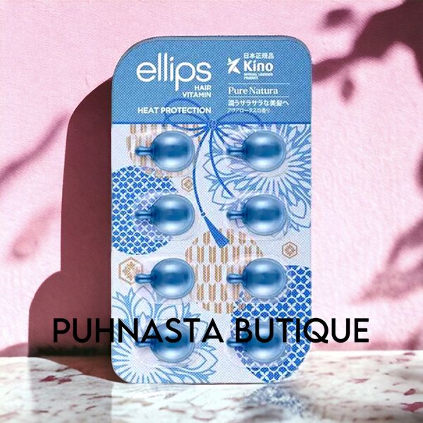 Вітаміни для волосся Ellips «Сила лотоса» Ellips Hair Vitamin Heat Protection 8х1ml 1108 фото