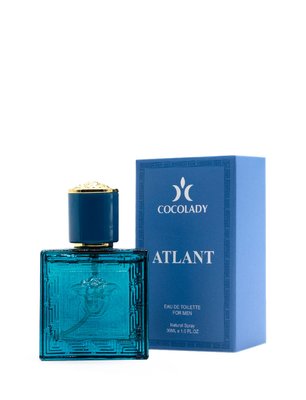 Парфумована вода для чоловіків Cocolady Atlant (версія: Versace Eros Eau de Parfum), 30 мл 151 фото
