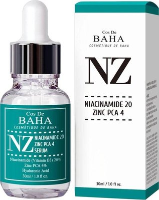 Сыворотка Cos De BAHA Niacinamide 20% Zinc 4% Serum с Ниацинамидом и Цинком 30 мл 0956 фото