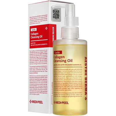 Гідрофільна олія для обличчя Medi-Peel Red Lacto Collagen Cleansing Oil з пробіотиками та колагеном, 200 мл 4505 фото
