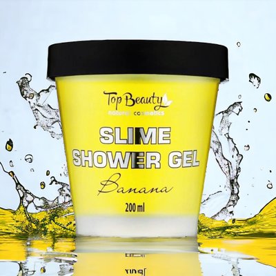 Слайм-гель для душу "Banana" Top Beauty Slime Shower Gel, 200 мл 7109 фото