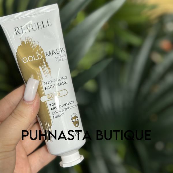 Золота маска для обличчя Revuele Gold Face Mask Lifting Effect Anti-Age з ефектом ліфтингу, 80 мл 60276 фото