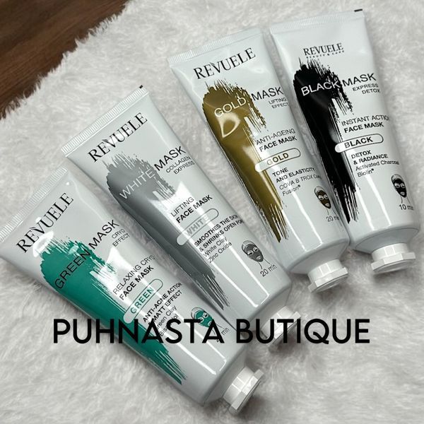 Золота маска для обличчя Revuele Gold Face Mask Lifting Effect Anti-Age з ефектом ліфтингу, 80 мл 60276 фото