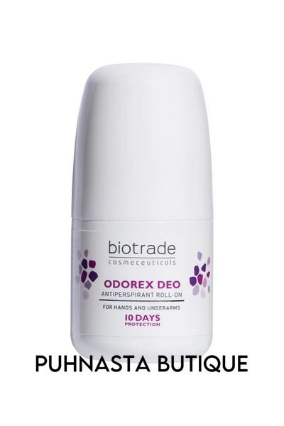 Кульковий антиперспірант для тіла тривалої дії Biotrade Odorex Deo 10 днів без поту та запаху, 40 мл 1141 фото