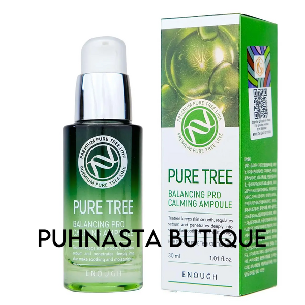 Сыворотка для лица Enough Pure Tree Balancing Pro Calming Ampoule с экстрактом чайного дерева, 30 мл 82444 фото