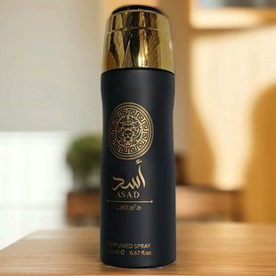 Дезодорант парфюмированный для мужчин Lattafa Perfumes Asad, 200 мл 55815 фото