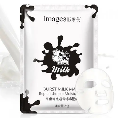 Маска для обличчя тканинна Images Burst Milk Mask Replenishment Moisturizing зволожуюча, з молоком 505 фото