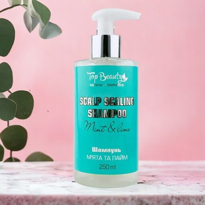 Шампунь для глибокого очищення Top Beauty Scalp Scaling Shampoo Mint & Lime М'ята та Лайм, 250 мл 7112 фото
