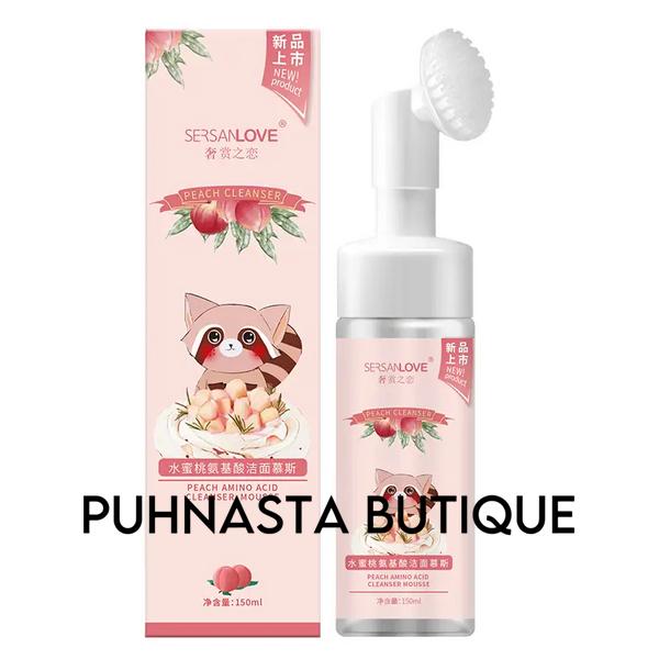 Пінка-мус для вмивання SERSANLOVE Peach Amino Acid Cleanser Mousse з екстрактом персика 150 мл 923 фото