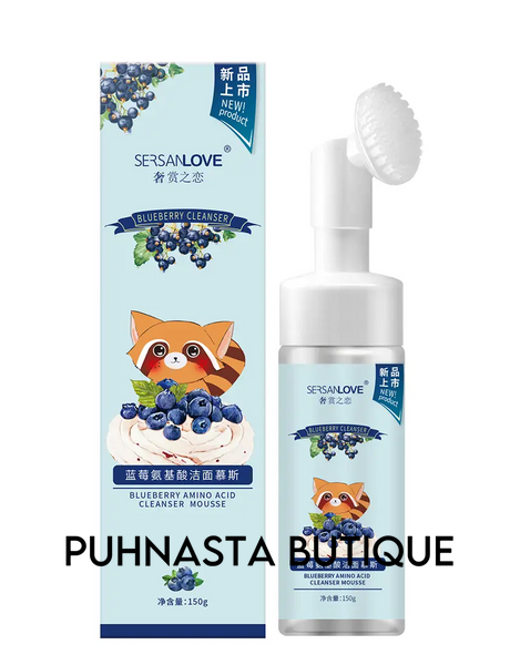 Пенка-мусс для умывания SERSANLOVE Blueberry Amino Acid Cleanser Mousse с экстрактом черники 150 мл 924 фото