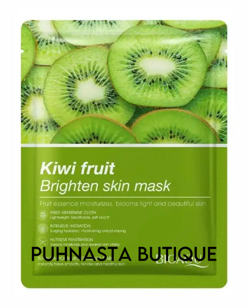 Маска для обличчя тканинна BIOAQUA KIWI FRUIT BRIGHTEN SKIN MASK освітлювальна, з екстрактом ківі 507 фото