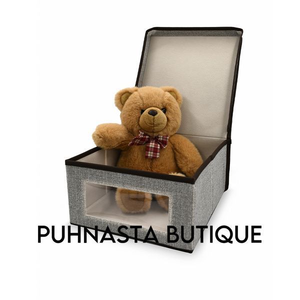 Короб для зберігання Handy Home сірий з кришкою 30x28x15 см (ESH07) ESH07 фото