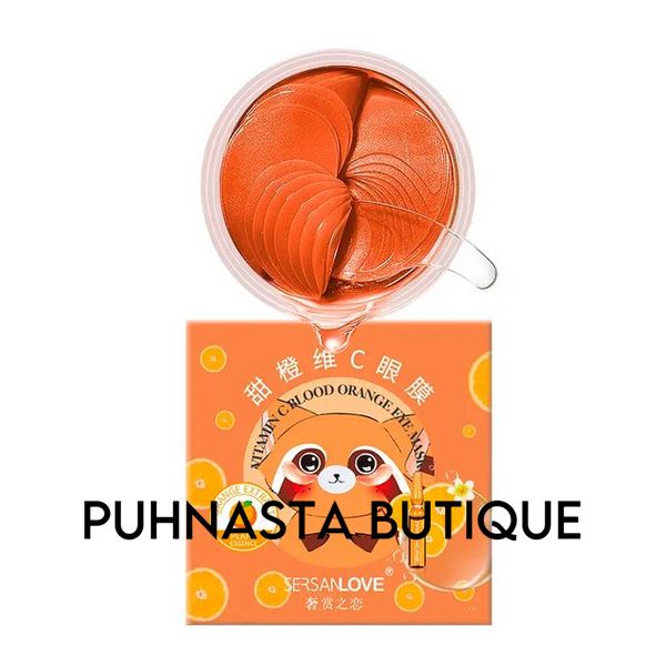 Гідрогелеві патчі SERSANLOVE Vitamin C Blood Orange Eye Mask з екстрактом апельсина ,60 шт 23412 фото