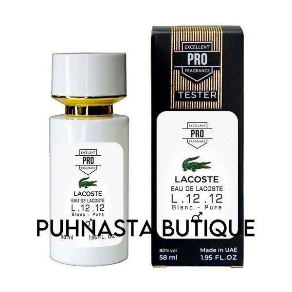 Парфюмерная вода для мужчин Lacoste Eau De L.12.12 Blanc Pure, 58 мл 25617 фото