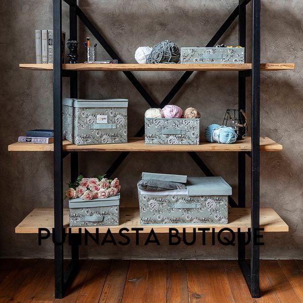 Короб для зберігання Handy Home Прованс оливковий з кришкою 30x28x15 см (ESH26) ESH26 фото