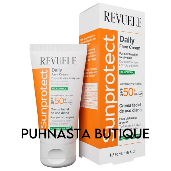 Солнцезащитный крем контроль жира, для лица и тела Revuele Sunprotect SPF50+, 50 мл 4152 фото