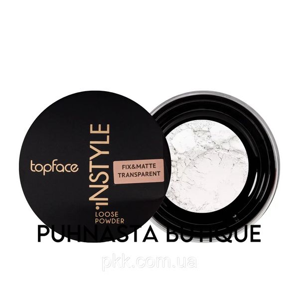 Пудра розсипчаста Topface PERFECTIVE LOOSE PT255 - №101 (Fix&Matte Transparent), 10 г 1564 фото