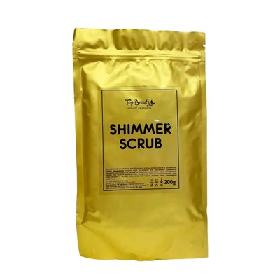Антицелюлітний кавовий скраб для тіла Top Beauty Shimmer Scrub з шимером, 200 г 01234 фото