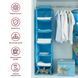 Кофр підвісний Handy Home Ведмедик блакитний 6 секцій 30х30х120 см (UC-104) UC-104 фото 4