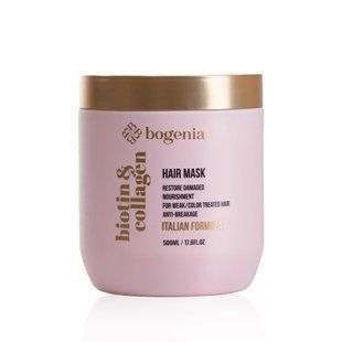 Маска для волос Bogenia Biotin & Collagen BG451, 500 мл 56648 фото