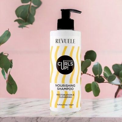 Живильний шампунь для волосся Revuele Mission: Curls Up!, 400 мл 20185 фото