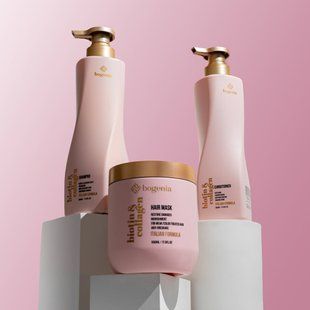 Набір для волосся Bogenia Biotin & Collagen BG451 (шампунь, кондиціонер, маска) 56649 фото