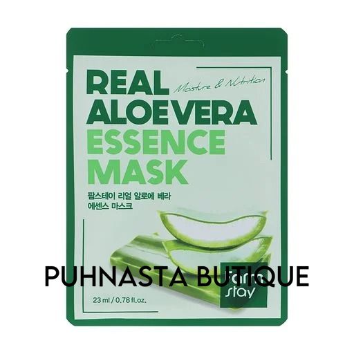 Зволожувальна тканинна маска для обличчя FarmStay Real Aloe Vera Essence Mask з алое, 23 мл 3312 фото