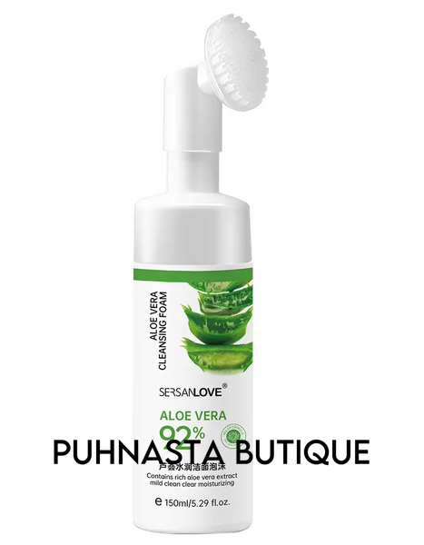 Пенка-мусс для умывания SERSANLOVE Aloe Vera Cleansing Foam с экстрактом алоэ вера, 150 мл 931 фото