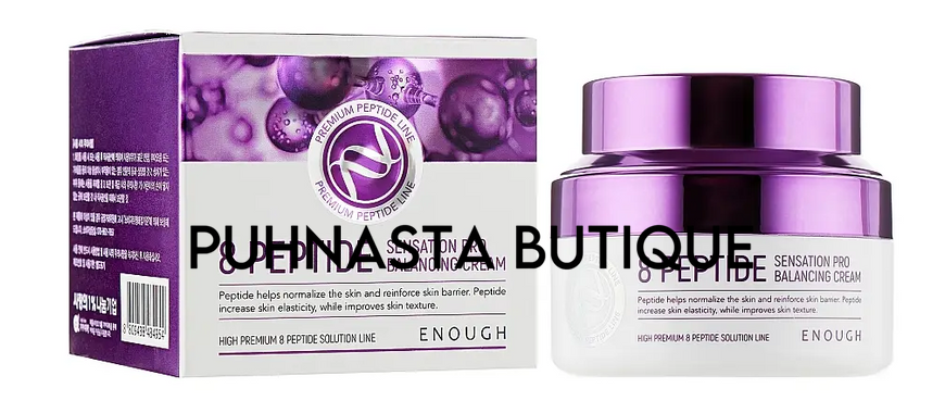 Крем для лица Enough 8 Peptide Sensation Pro Balancing Cream антивозрастной с пептидами 50 мл 28654 фото