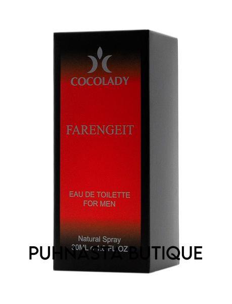 Парфумована вода для чоловіків Cocolady Farengeit (версія: Dior Fahrenheit), 30 мл 163 фото