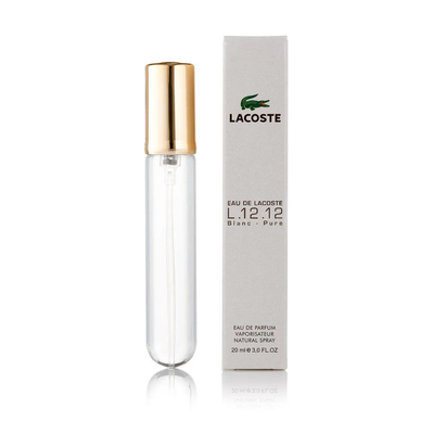 Міні-парфум спрей Lacoste Eau de Lacoste L.12.12: Blanc, чоловічий - 20 мл 4016 фото