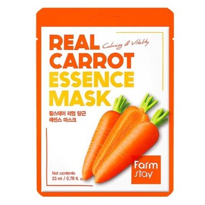 Тканевая маска для лица FarmStay Real Carrot Essence Mask 23 мл 24228 фото