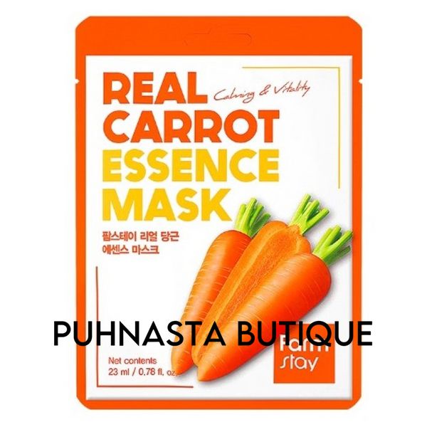 Тканинна маска для обличчя FarmStay Real Carrot Essence Mask ,23 мл 24228 фото