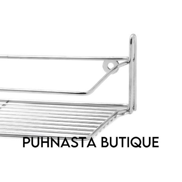 Полиця Homax одинарна хром 28x15,5x8 см (EBA-1001) EBA-1001 фото