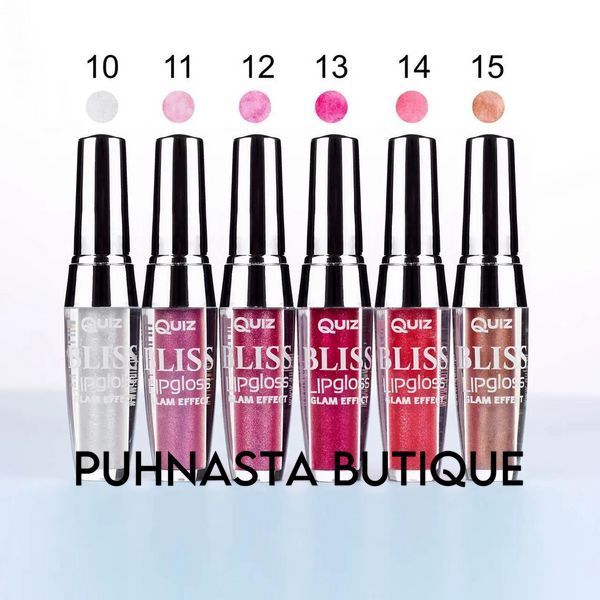 Блиск для губ Quiz Cosmetics Bliss Lip Gloss Glam Effect Блаженство (тон 10) 55344 фото