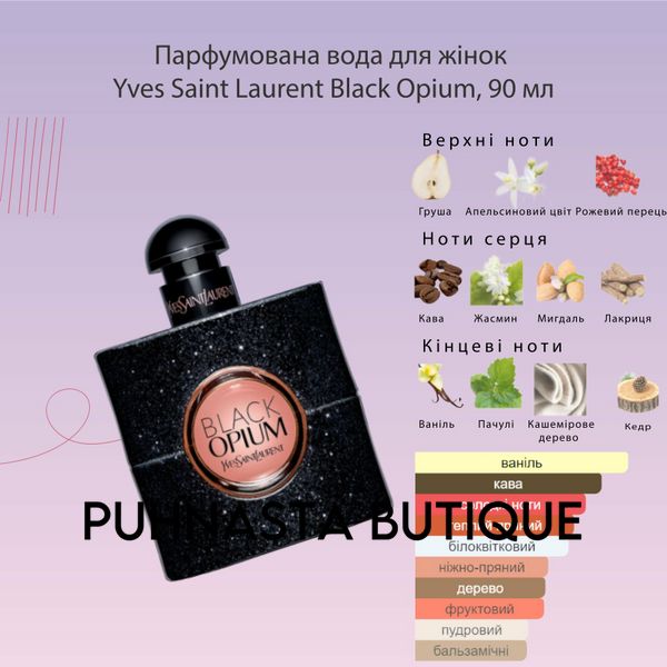 Парфюмерная вода для женщин Yves Saint Laurent Black Opium, 90 мл 11549 фото