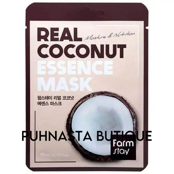 Тканинна маска для обличчя FarmStay Real Essence Mask Coconut, 23 мл 23229 фото