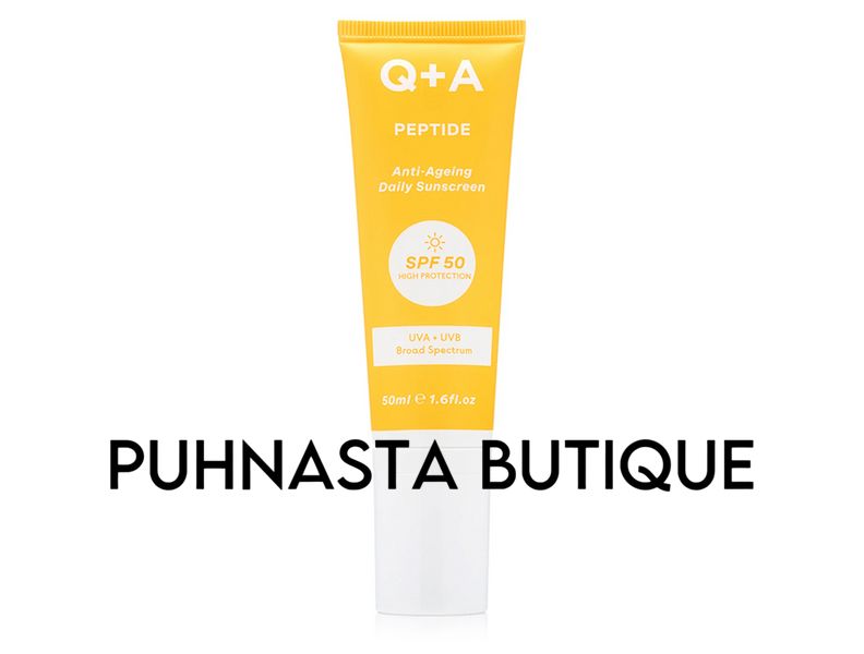 Антивіковий сонцезахисний крем для обличчя Q+A Peptide Anti-Ageing Daily Sunscreen SPF 50 PA++++, 50 мл 54513 фото