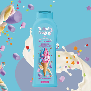 Гель для душа Tulipan Negro Зефирный единорог, 650 мл 57110 фото