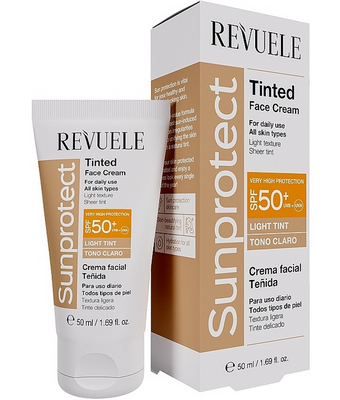 Крем для обличчя тонуючий "Light Tint" Revuele Sunprotect Tinted Face Cream SPF50+, 50 мл 4310 фото